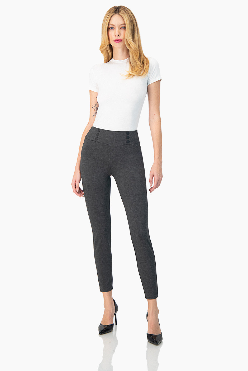 Pantalón Stretch Botones
