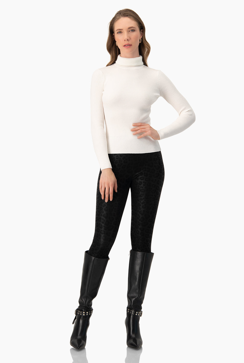 Pantalón PU Leopardo